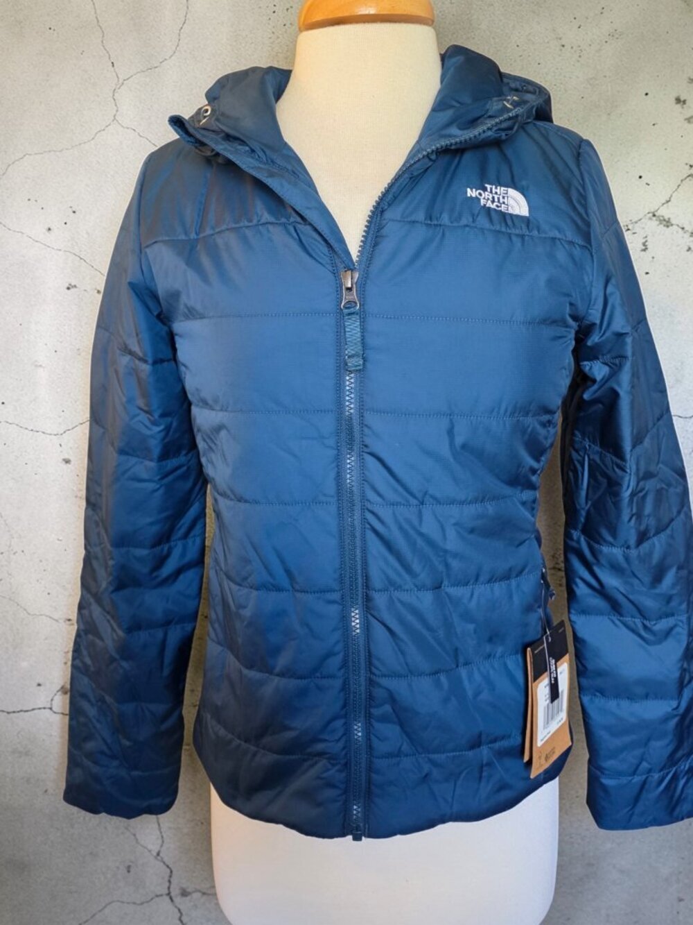 NWT The North Face Monterey Blue Flare Insulated Puffer Hoodie Jacket S - Picture 4 of 16